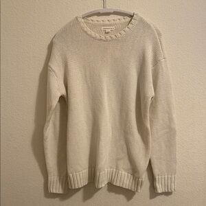 Aeropostale size large white long sleeve crewneck sweater new with tags